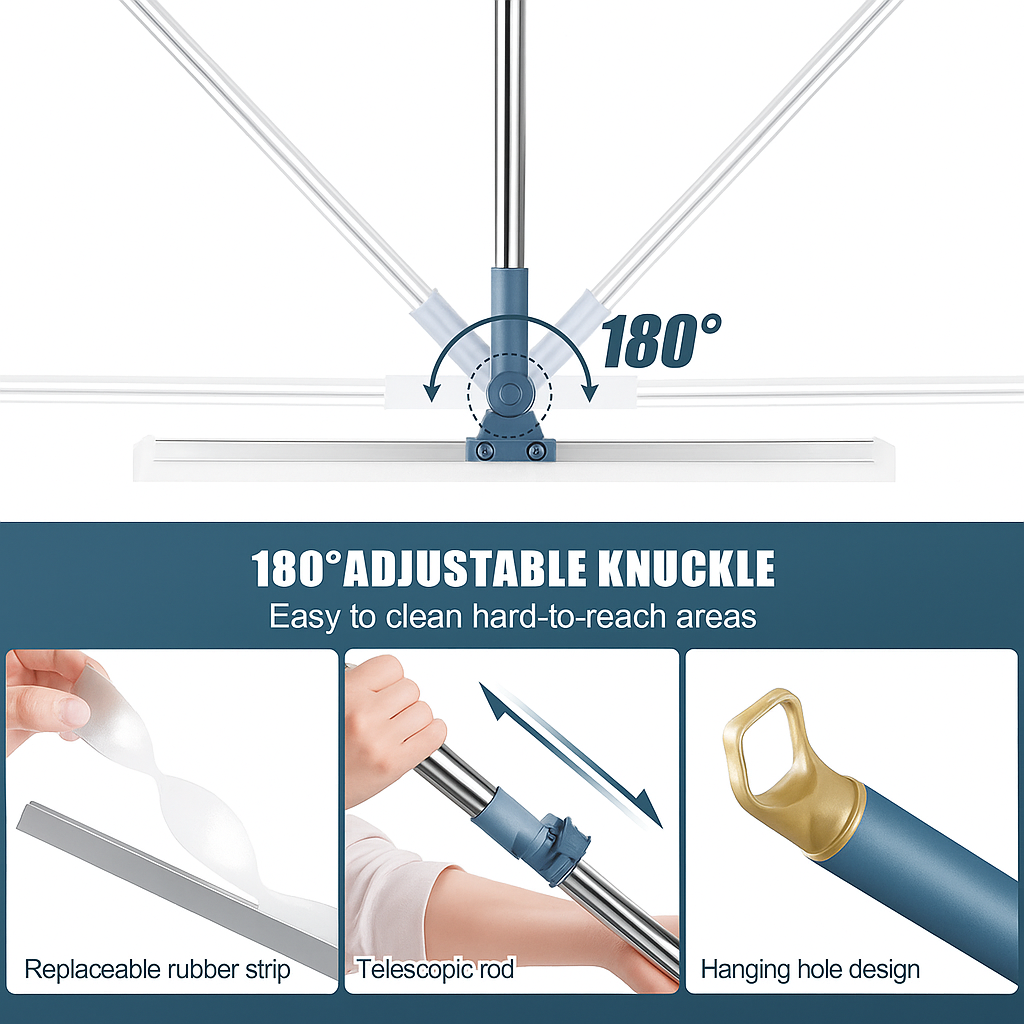 Extendable Window Floor Wiper