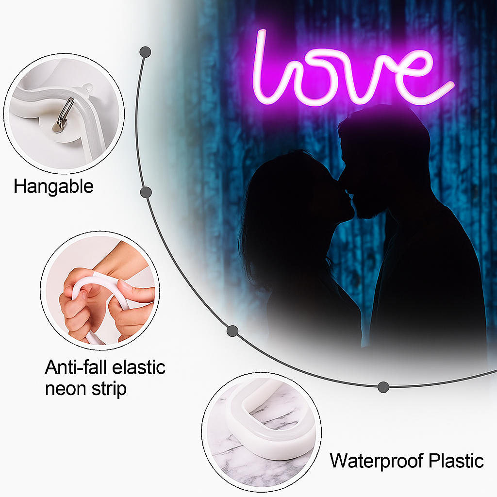 "Love" Neon Sign Light