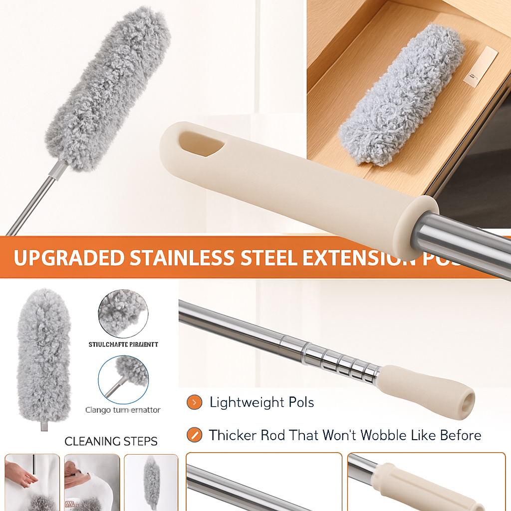 Extendable Microfiber Duster Stick